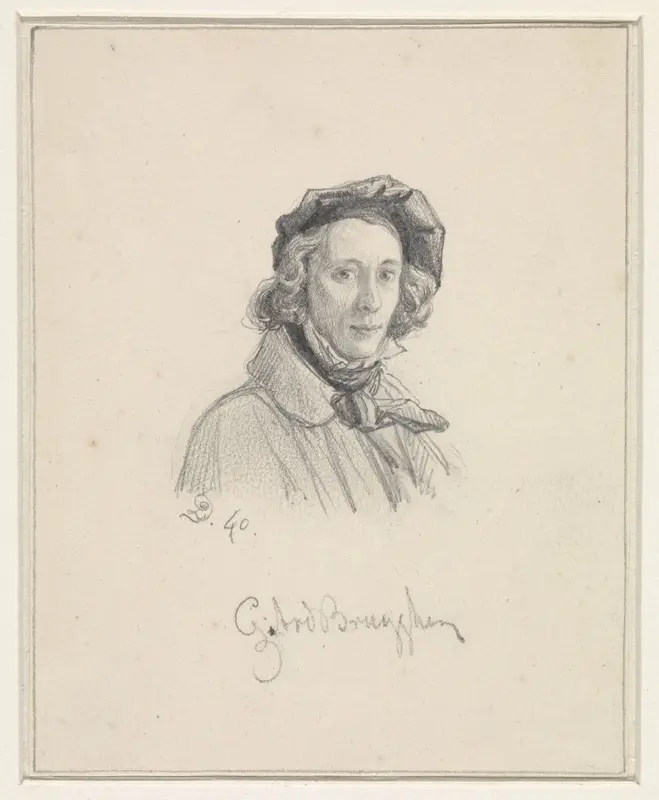 Portret van Guillaume Anne van der Brugghen Wall Art by Unknown - High-Resolution Digital Print