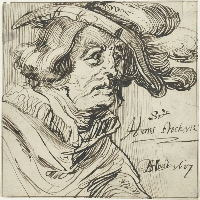 Portret van Hans Stockvis Wall Art by Unknown - High-Resolution Digital Print