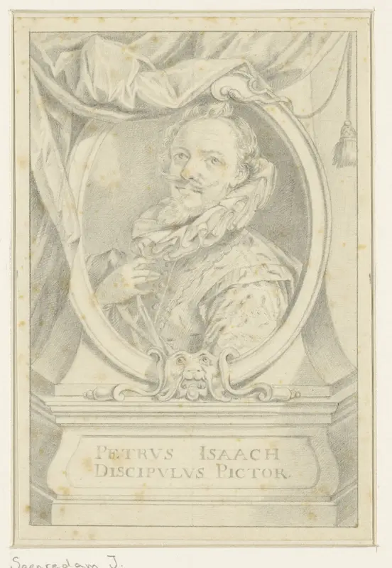 Portret van Hans von Aachen Wall Art by anonymous - High-Resolution Digital Print