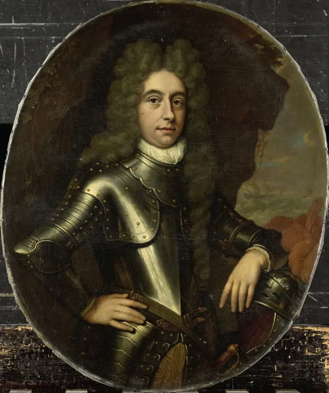 Portret van Harmen Lijnslager (1664-1704) Wall Art by Jan van Haensbergen - High-Resolution Digital Print