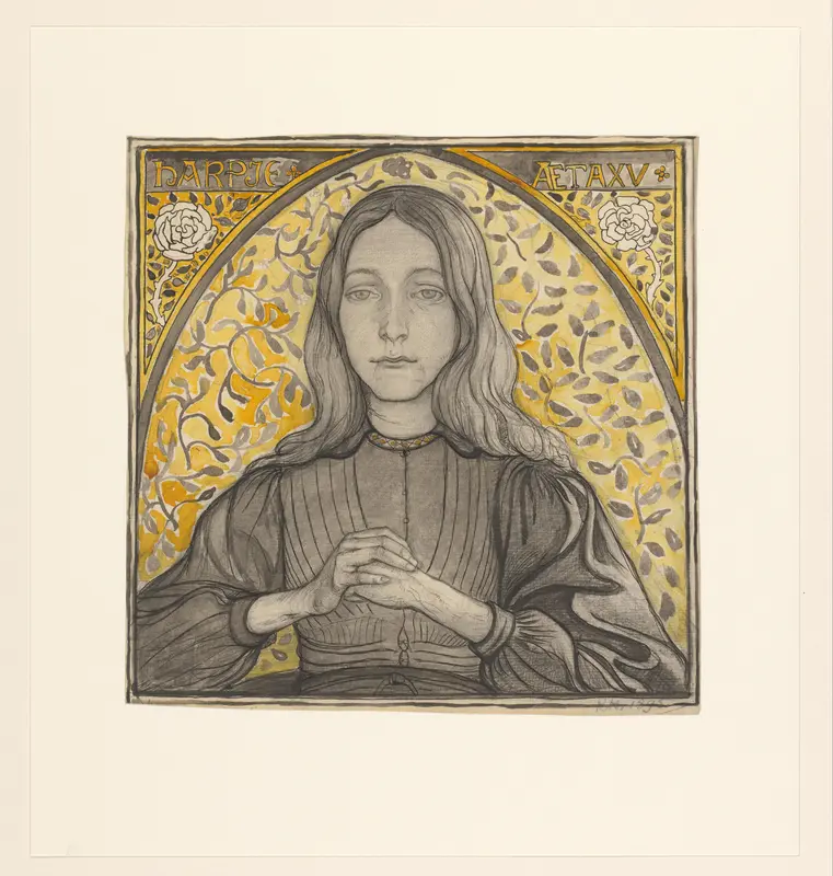 Portret van Harpje, oud vijftien jaar Wall Art by Richard Nicolaüs Roland Holst - High-Resolution Digital Print