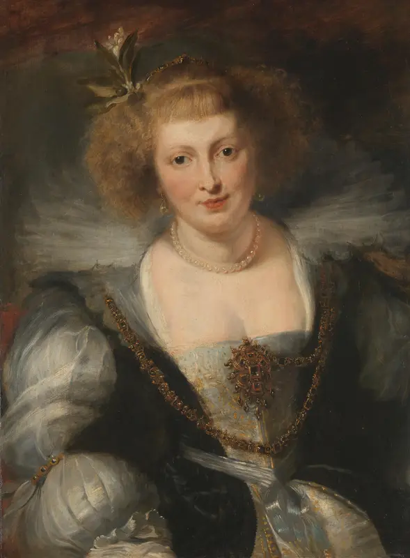 Portret van Helena Fourment (1614-1673) Wall Art by Unknown - High-Resolution Digital Print