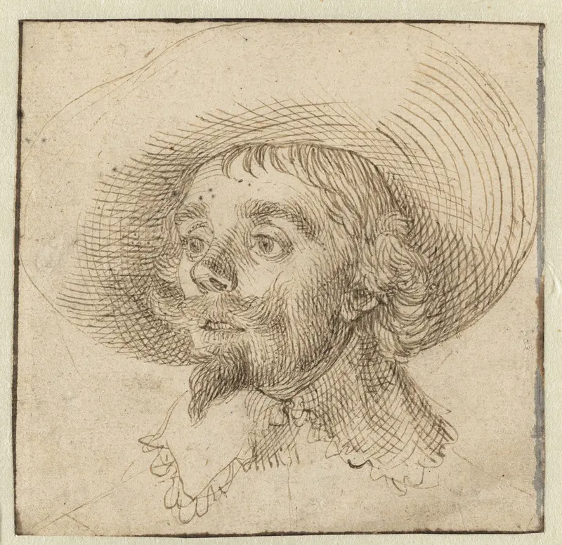 Portret van Hendrick Cornelisz Vroom (?) Wall Art by Unknown - High-Resolution Digital Print