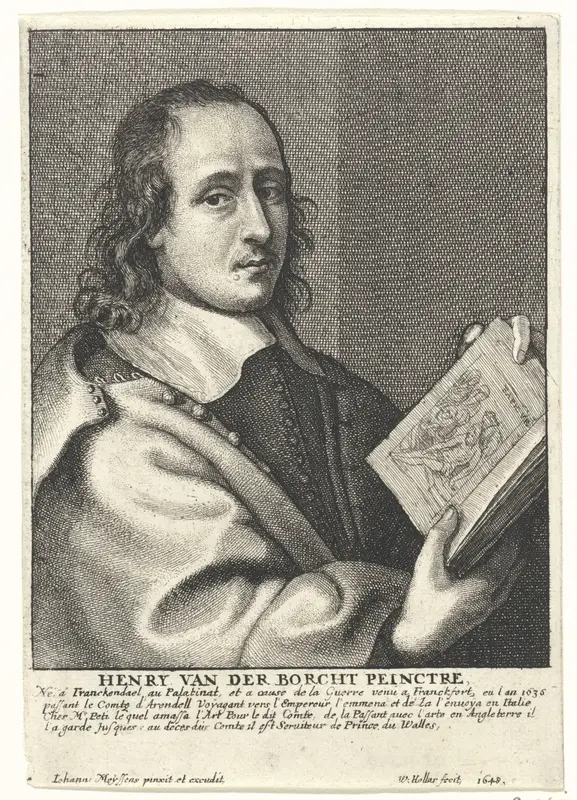 Portret van Hendrick van der Borcht de Jonge Wall Art by Unknown - High-Resolution Digital Print