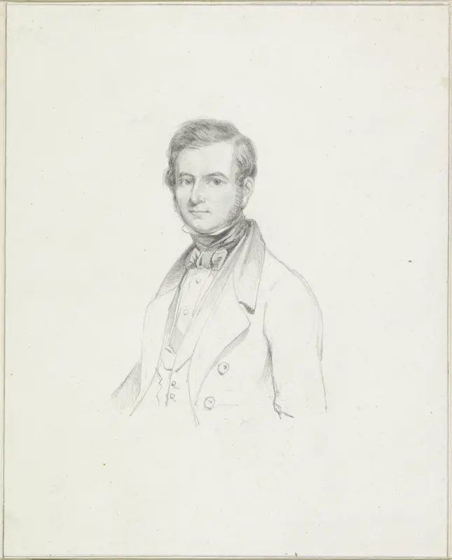 Portret van Hendrik Abraham Klinkhamer Wall Art by anonymous - High-Resolution Digital Print