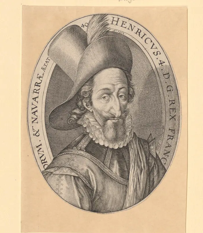 Portret van Hendrik IV, koning van Frankrijk en Navarra Wall Art by Unknown - High-Resolution Digital Print