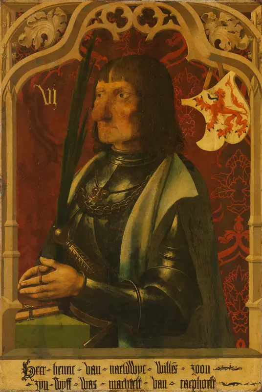 Portret van Hendrik IV van Naaldwijk (c. 1430-96) Wall Art by Unknown - High-Resolution Digital Print