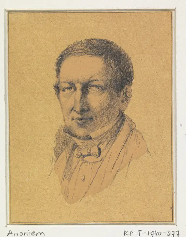 Portret van Hendrik Jozef Franciscus van der Poorten Wall Art by anonymous - High-Resolution Digital Print
