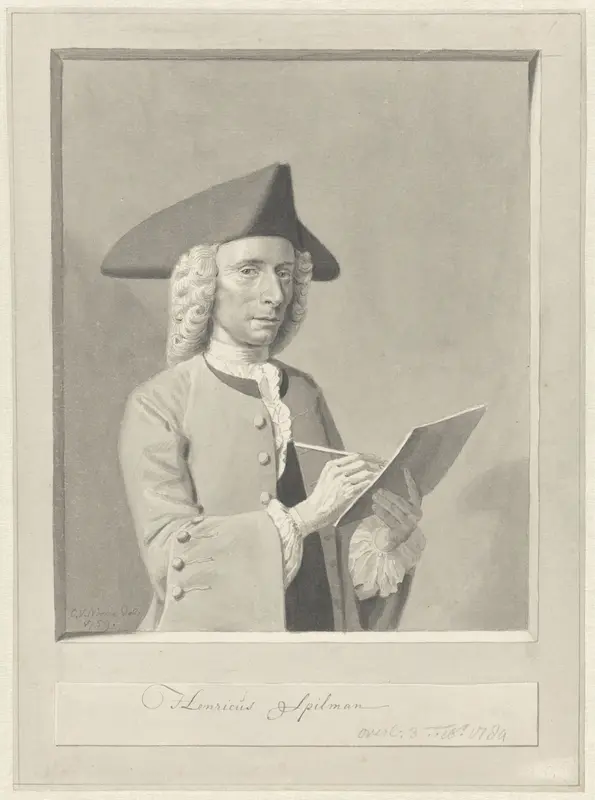 Portret van Hendrik Spilman Wall Art by Cornelis van Noorde - High-Resolution Digital Print