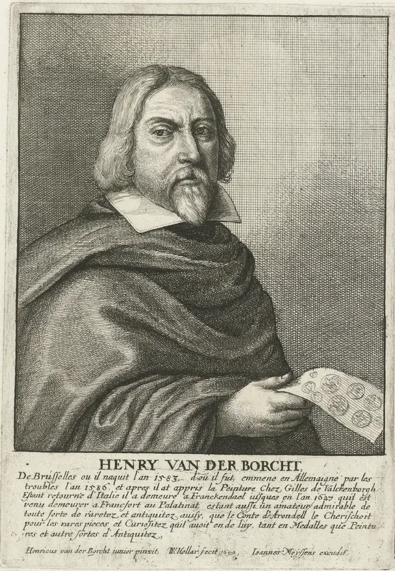 Portret van Hendrik van der Borcht de Oude Wall Art by Unknown - High-Resolution Digital Print