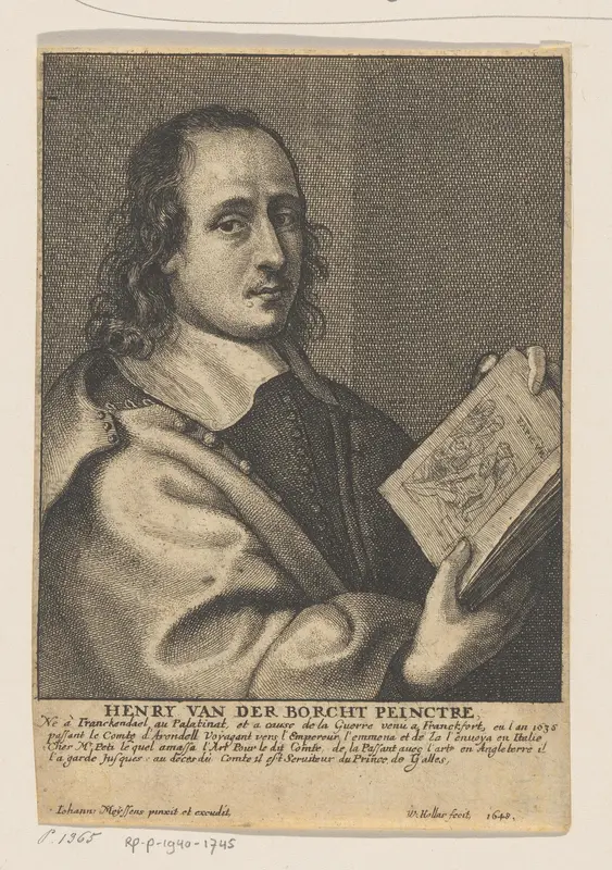 Portret van Hendrik van der Borcht (II) Wall Art by Unknown - High-Resolution Digital Print