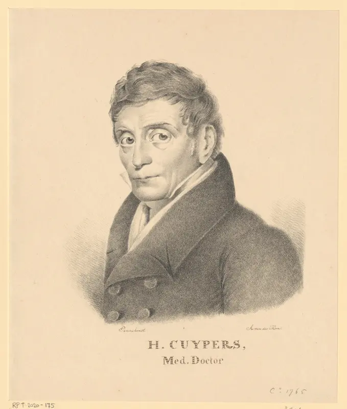 Portret van Henricus Cuypers Wall Art by Unknown - High-Resolution Digital Print