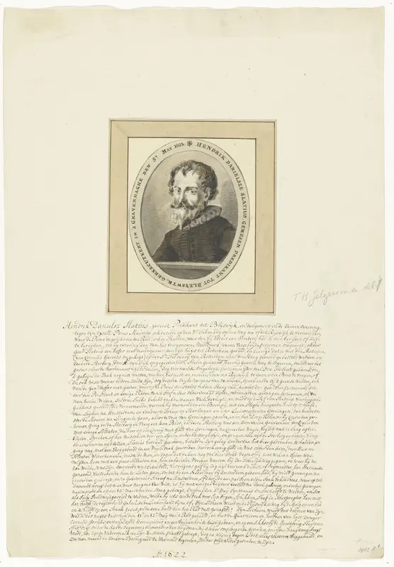 Portret van Henricus Slatius, 1623 Wall Art by Unknown - High-Resolution Digital Print