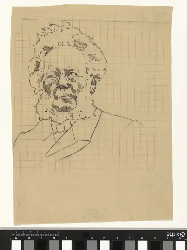 Portret van Henrik Ibsen Wall Art by Johan Braakensiek - High-Resolution Digital Print