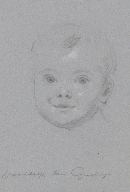 Portret van het dochtertje van Geerlings Wall Art by Jan Adam Kruseman - High-Resolution Digital Print