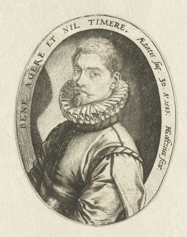 Portret van Hieronymus Scholiers (?) Wall Art by Unknown - High-Resolution Digital Print