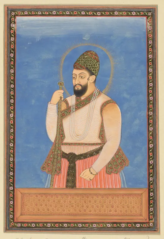 Portret van Ibrahim Adil-shah, die de eerste heerser van Bijapur is geweest Wall Art by anonymous - High-Resolution Digital Print