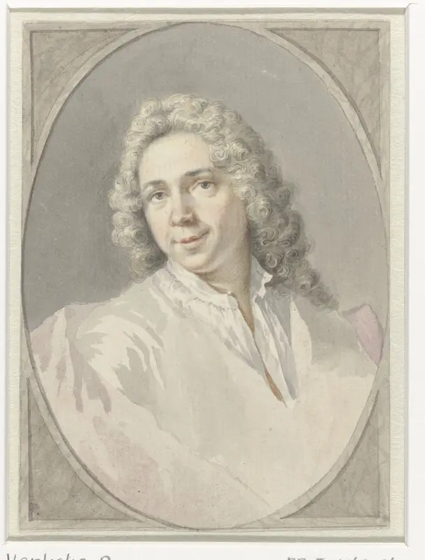 Portret van Isaac de Moucheron Wall Art by Nicolaas Verkolje - High-Resolution Digital Print