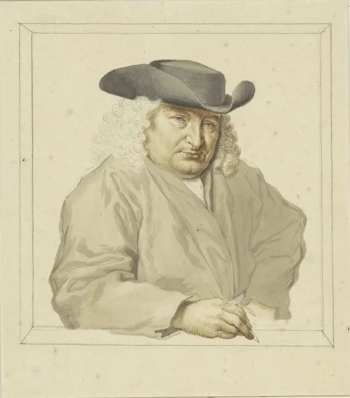 Portret van Isaac van der Vinne Wall Art by anonymous - High-Resolution Digital Print