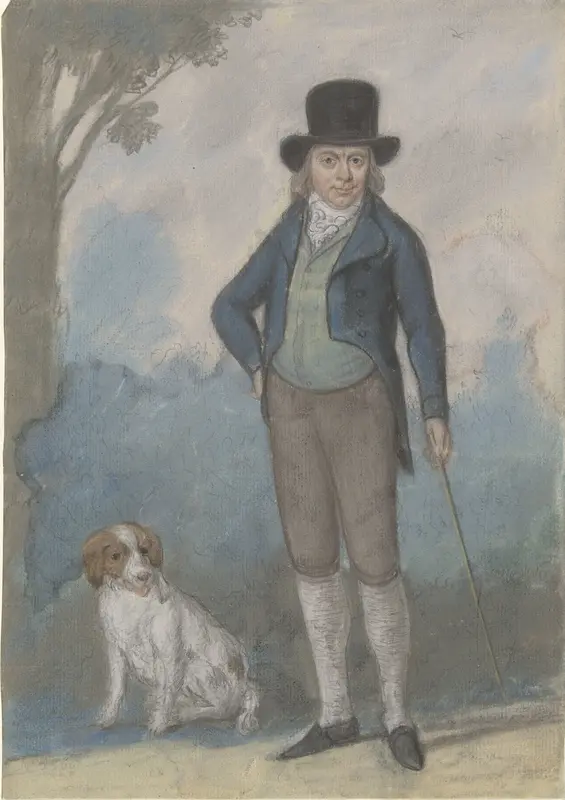 Portret van Izaak Bettink, in jachtkostuum Wall Art by Rienk Jelgerhuis - High-Resolution Digital Print