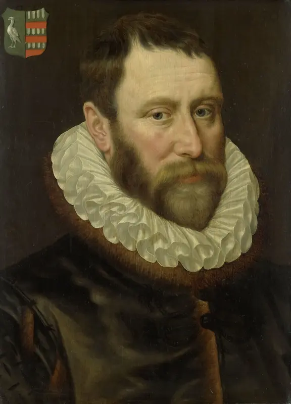 Portret van Jacob Bas Claesz (1536-1589) Wall Art by Adriaen Thomasz. Key - High-Resolution Digital Print