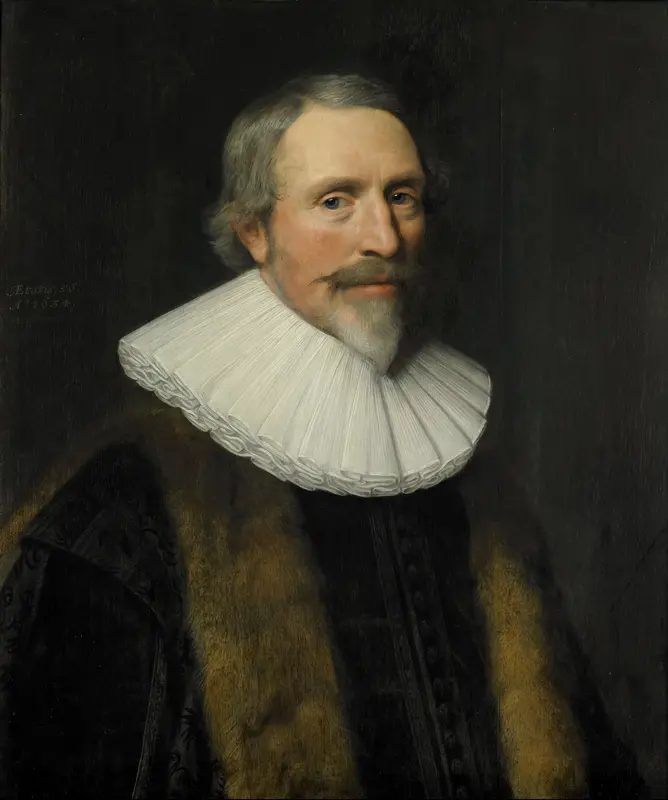 Portret van Jacob Cats (1577-1660) Wall Art by Unknown - High-Resolution Digital Print