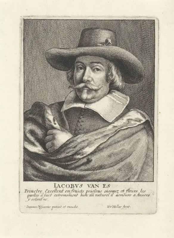 Portret van Jacob Foppens van Es Wall Art by Unknown - High-Resolution Digital Print