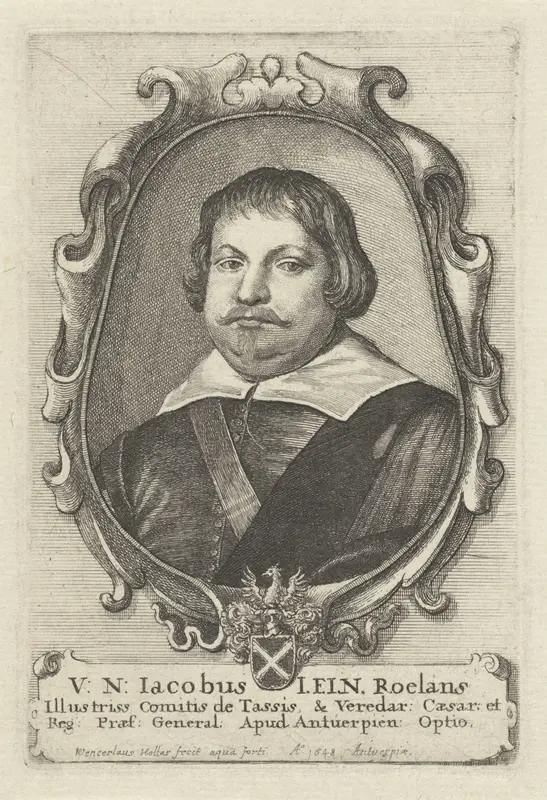 Portret van Jacob Roelants Wall Art by Unknown - High-Resolution Digital Print