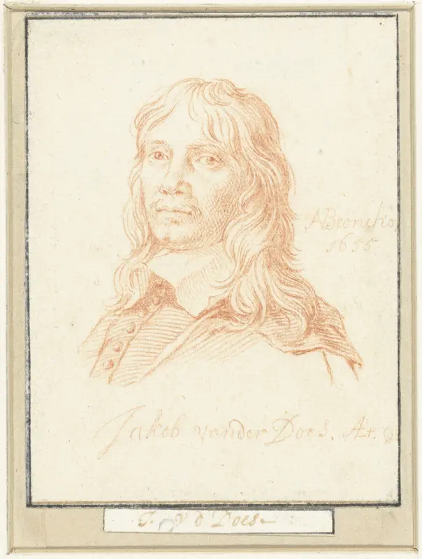 Portret van Jacob van der Does Wall Art by Jacob Houbraken - High-Resolution Digital Print