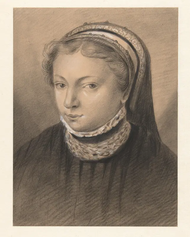 Portret van Jacoba van Beieren Wall Art by Bernardus Gerardus ten Berge - High-Resolution Digital Print