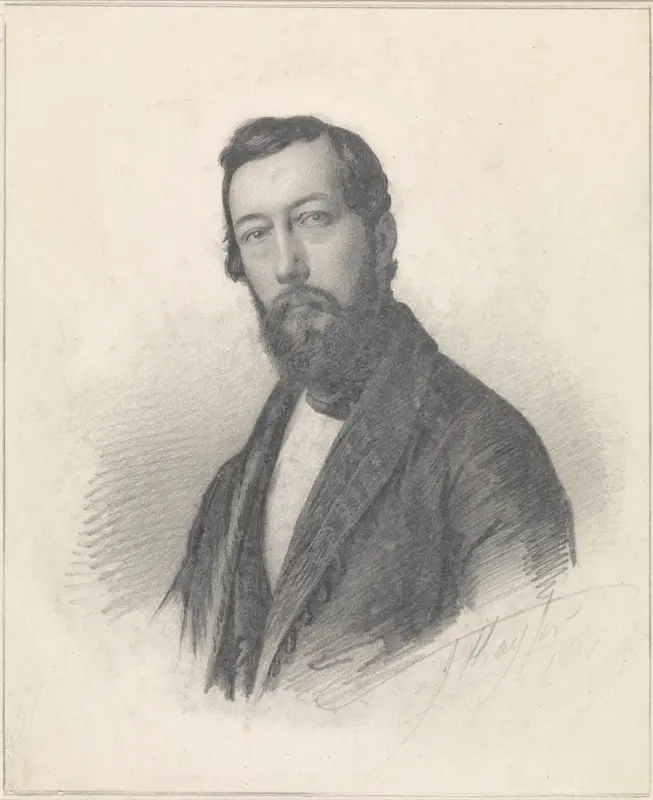 Portret van Jacobus Everardus Josephus van den Berg Wall Art by Johann Wilhelm Kaiser (I) - High-Resolution Digital Print