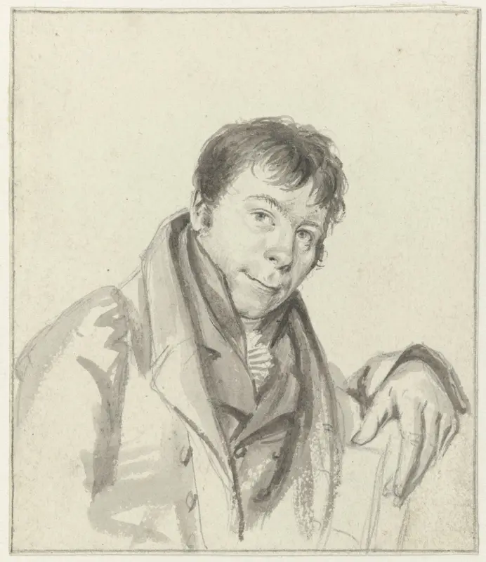 Portret van Jacobus Wijsman Wall Art by Hendrik Willem Caspari - High-Resolution Digital Print