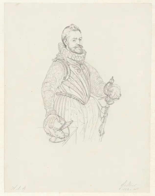 Portret van Jacques de la Faille Wall Art by Hendrik Abraham Klinkhamer - High-Resolution Digital Print