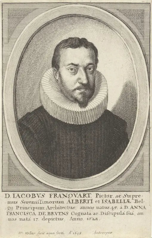 Portret van Jacques Franckaert Wall Art by Unknown - High-Resolution Digital Print