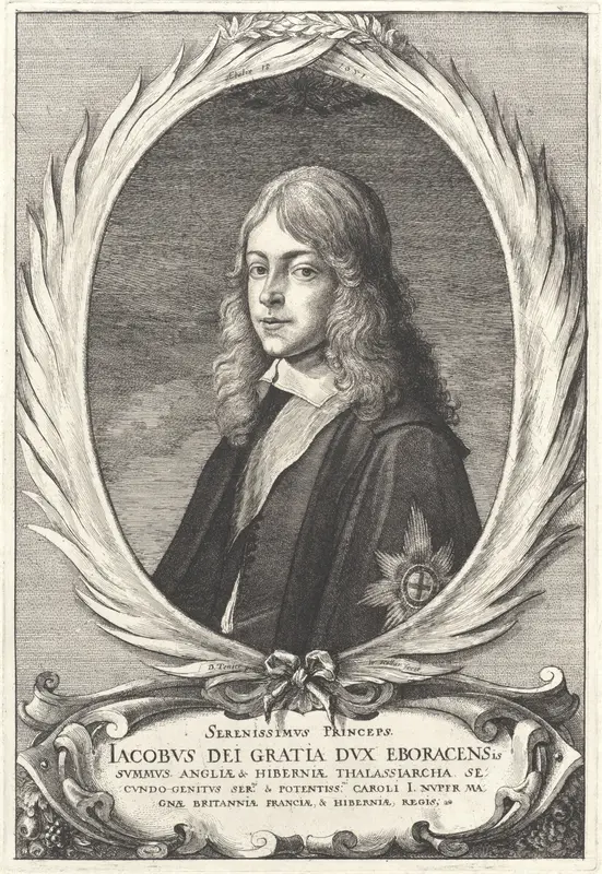 Portret van James Stuart, hertog van York Wall Art by Unknown - High-Resolution Digital Print