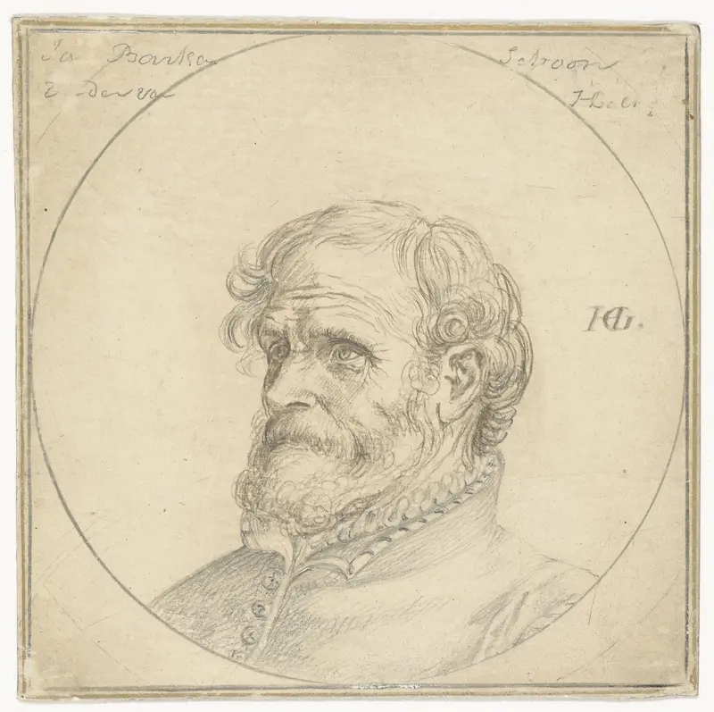 Portret van Jan Baertsen Wall Art by Hendrick Goltzius - High-Resolution Digital Print