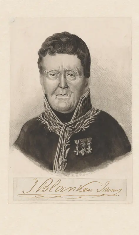 Portret van Jan Blanken Jansz. Wall Art by anonymous - High-Resolution Digital Print