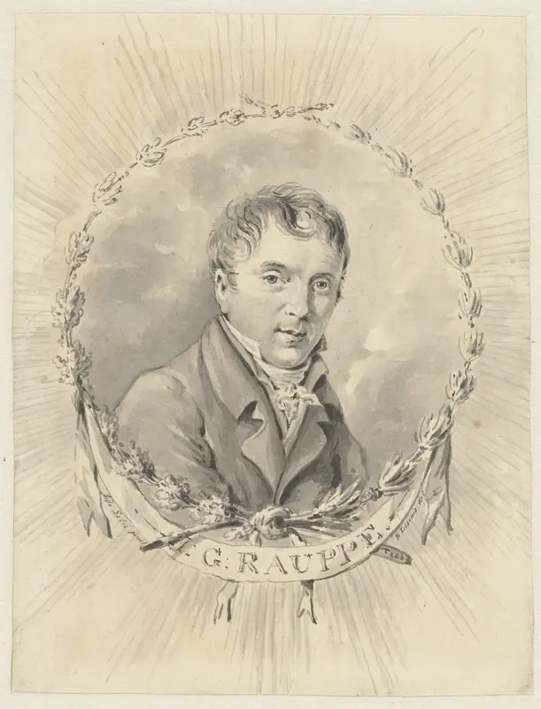 Portret van Jan George Rauppe Wall Art by Reinier Ziesenis - High-Resolution Digital Print