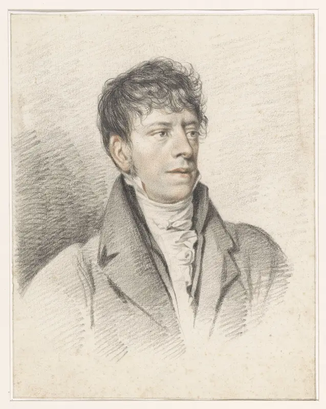 Portret van Jan Hulswit Wall Art by Jean Augustin Daiwaille - High-Resolution Digital Print