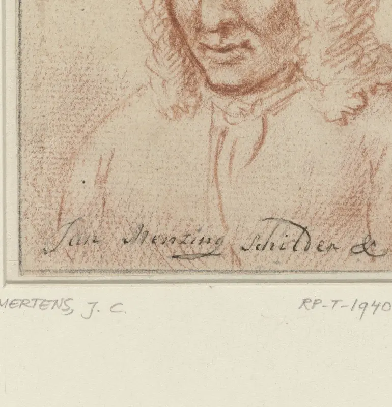 Portret van Jan Mensing Wall Art by Johannes Cornelis Mertens - High-Resolution Digital Print
