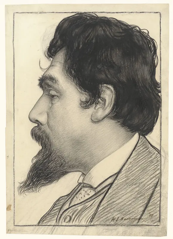 Portret van Jan Toorop Wall Art by Hendrik Johannes Haverman - High-Resolution Digital Print