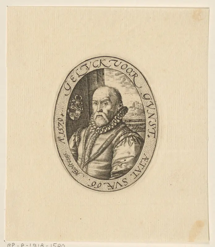 Portret van Jan van Brouckhoven Wall Art by Unknown - High-Resolution Digital Print