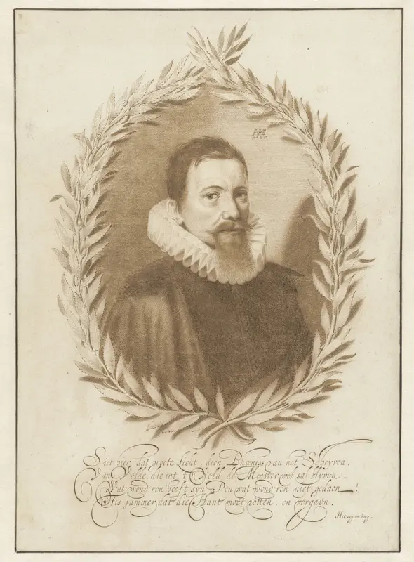 Portret van Jan van de Velde (I) Wall Art by Jan van de Velde (II) - High-Resolution Digital Print