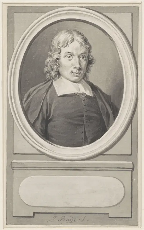 Portret van Jan van der Heyden Wall Art by Jacobus Buys - High-Resolution Digital Print