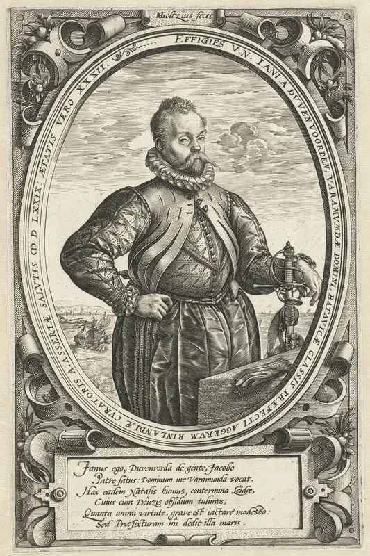 Portret van Jan van Duvenvoorde op 32-jarige leeftijd Wall Art by Unknown - High-Resolution Digital Print