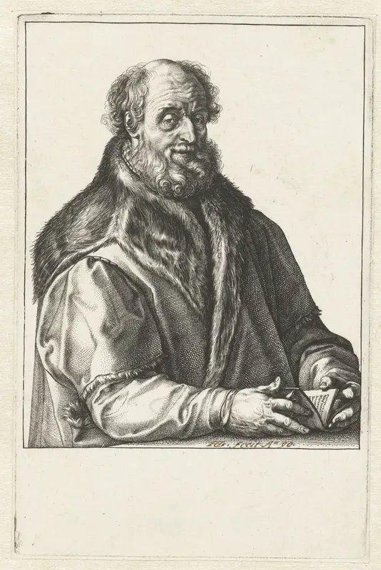 Portret van Jan van Suren Wall Art by Hendrick Goltzius - High-Resolution Digital Print