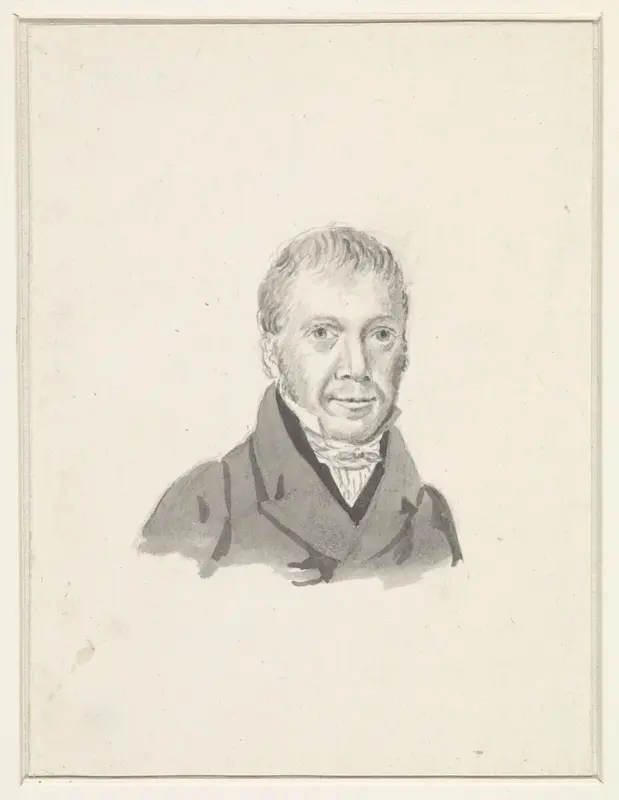 Portret van Jan Willem Caspari Wall Art by Gerrit Lamberts - High-Resolution Digital Print