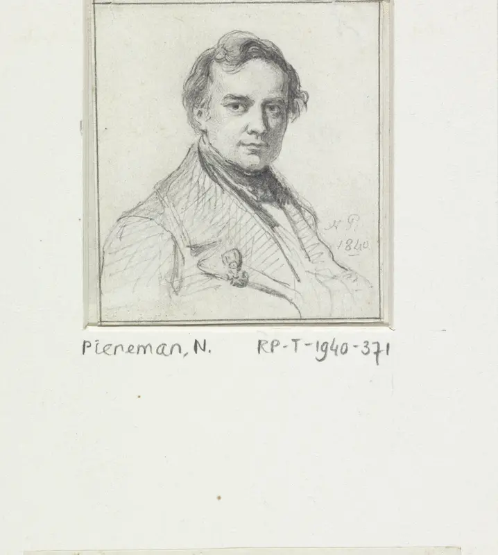 Portret van Jan Willem Pieneman Wall Art by Nicolaas Pieneman - High-Resolution Digital Print