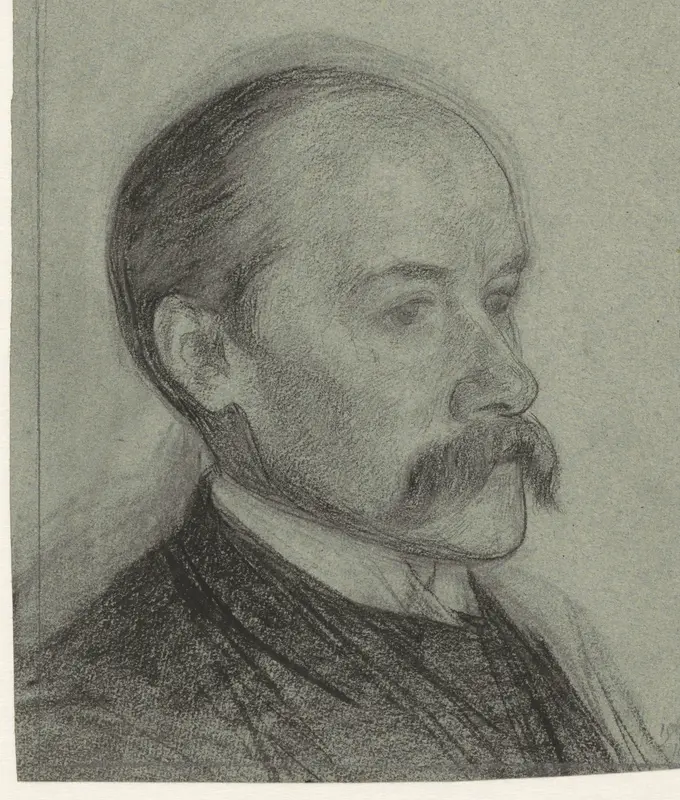 Portret van J.C. van Marken Wall Art by Jan Veth - High-Resolution Digital Print