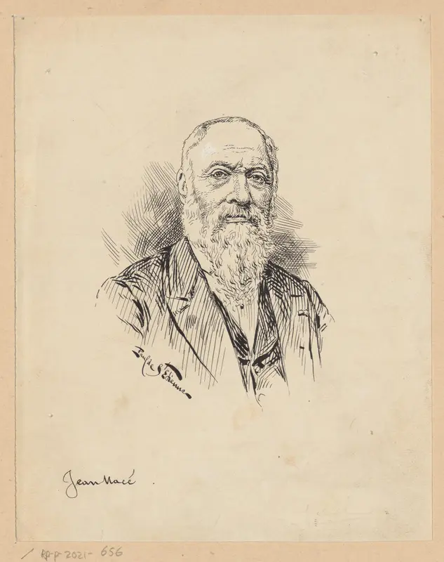 Portret van Jean Macé Wall Art by Unknown - High-Resolution Digital Print